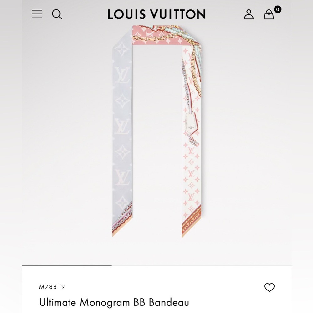 Louis Vuitton Ultimate Monogram BB Bandeau twilly scarf - brand new with box!
